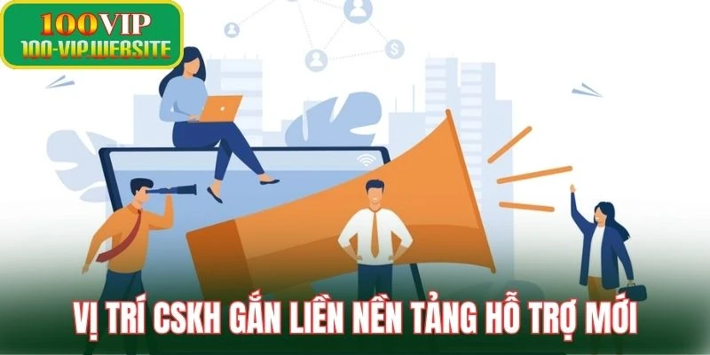 Vị trí CSKH gắn liền nền tảng hỗ trợ mới